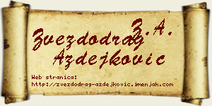 Zvezdodrag Azdejković vizit kartica